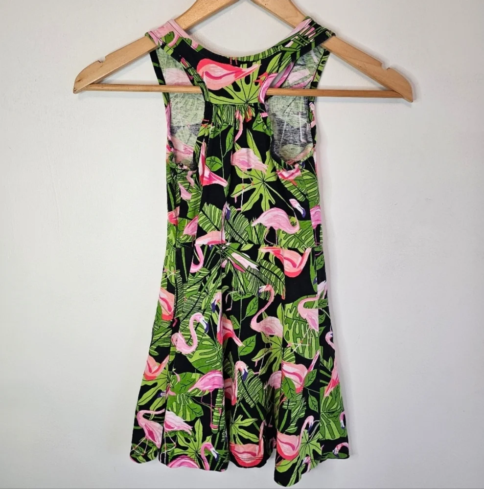 The Children's Place Flamingo Knit Dress Girls Size 5 6 Summer Vacation